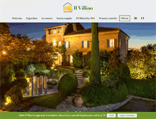 Tablet Screenshot of hotelilvillino.it